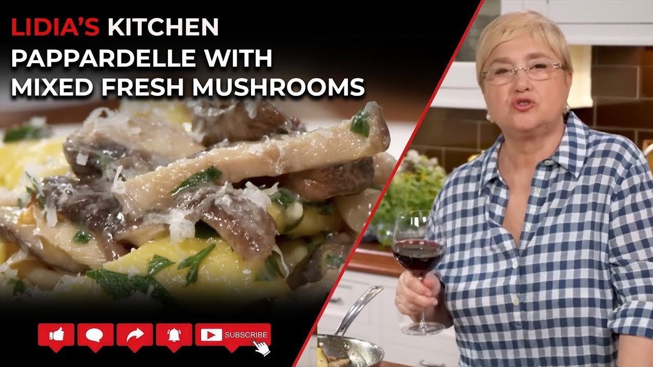 Pappardelle with Mixed Fresh Mushrooms