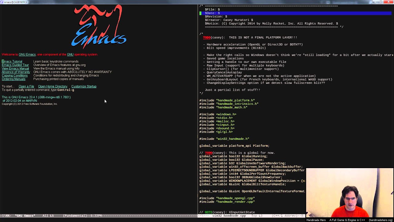 Handmade Hero Day 242 - OpenGL Context Escalation