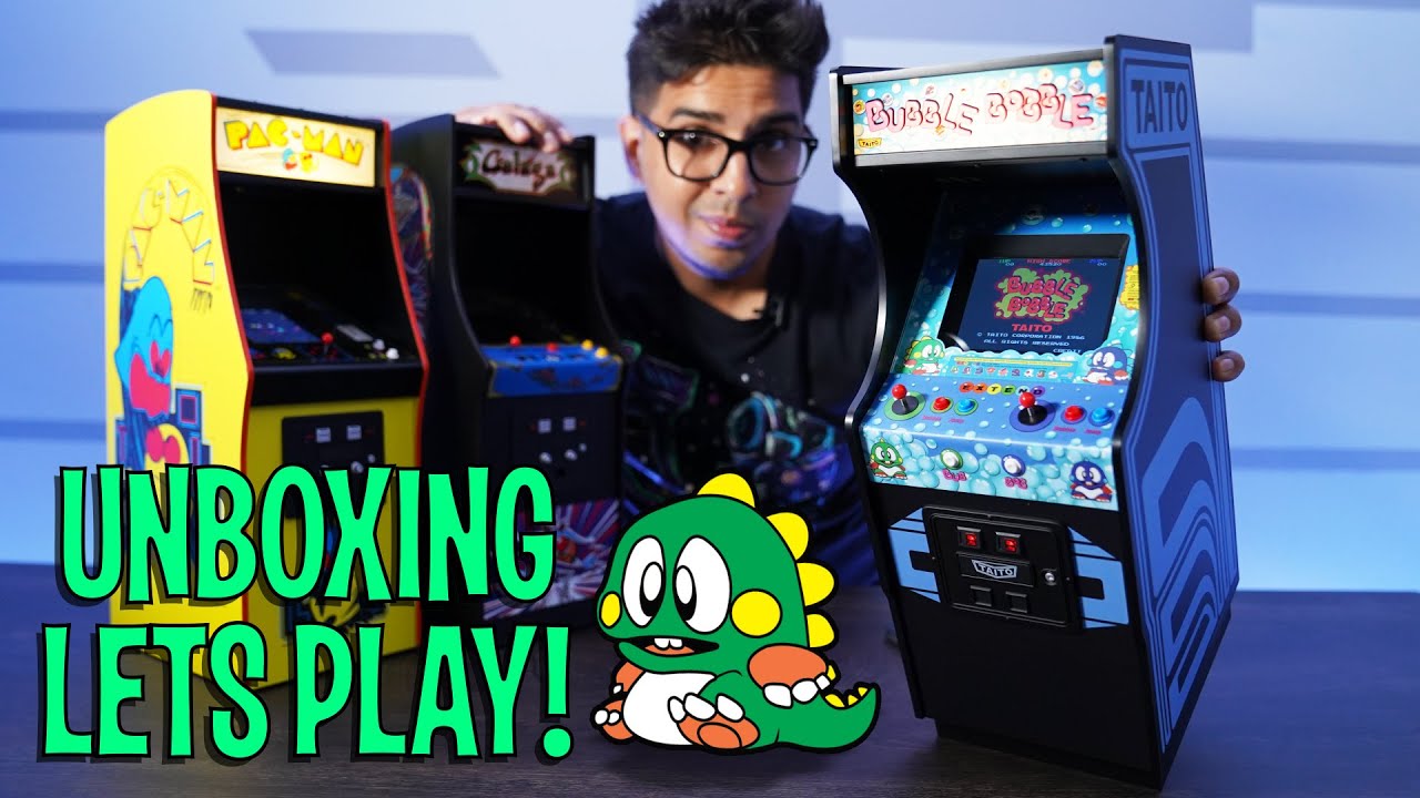 UNBOXING & LETS PLAY! - Bubble Bobble Quarter Scale Arcade Cabinet - Numskull