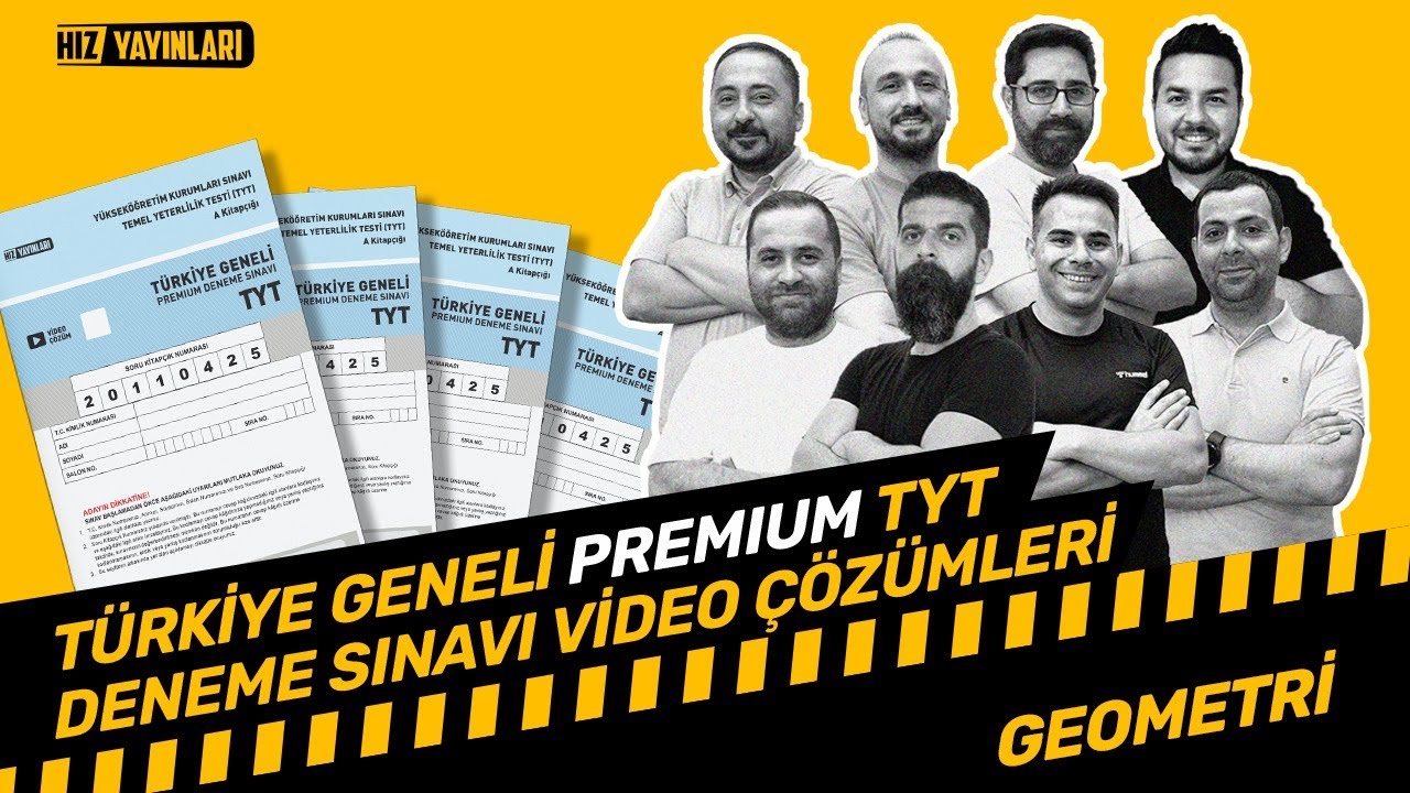 Hız Yayınları Türkiye Geneli TYT Geometri Çözümleri | Premium Deneme Sınavı