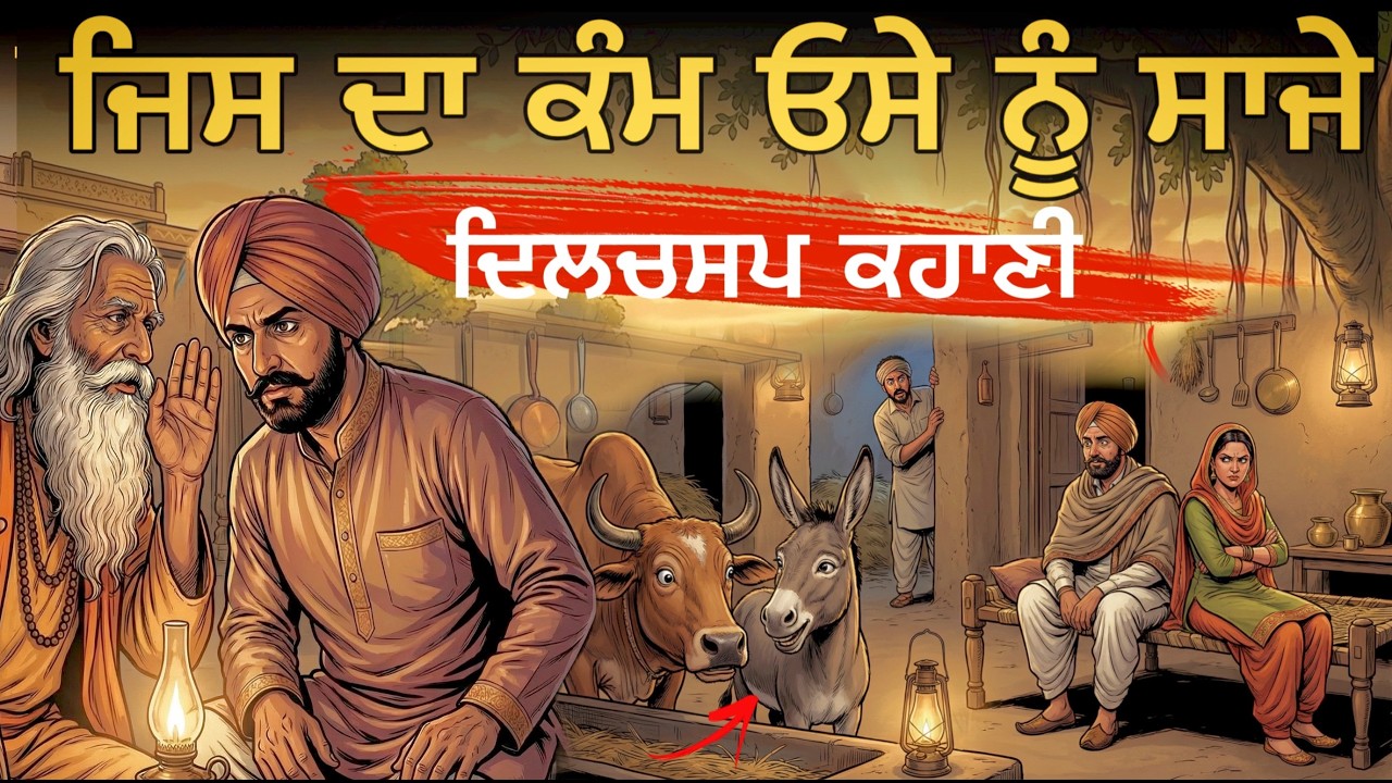 ਜਿਸ ਦਾ ਕੰਮ,ਓਸੇ ਨੂੰ ਸਾਜੇ || Punjabi Motivational Moral Story || punjabi Kahaniyan