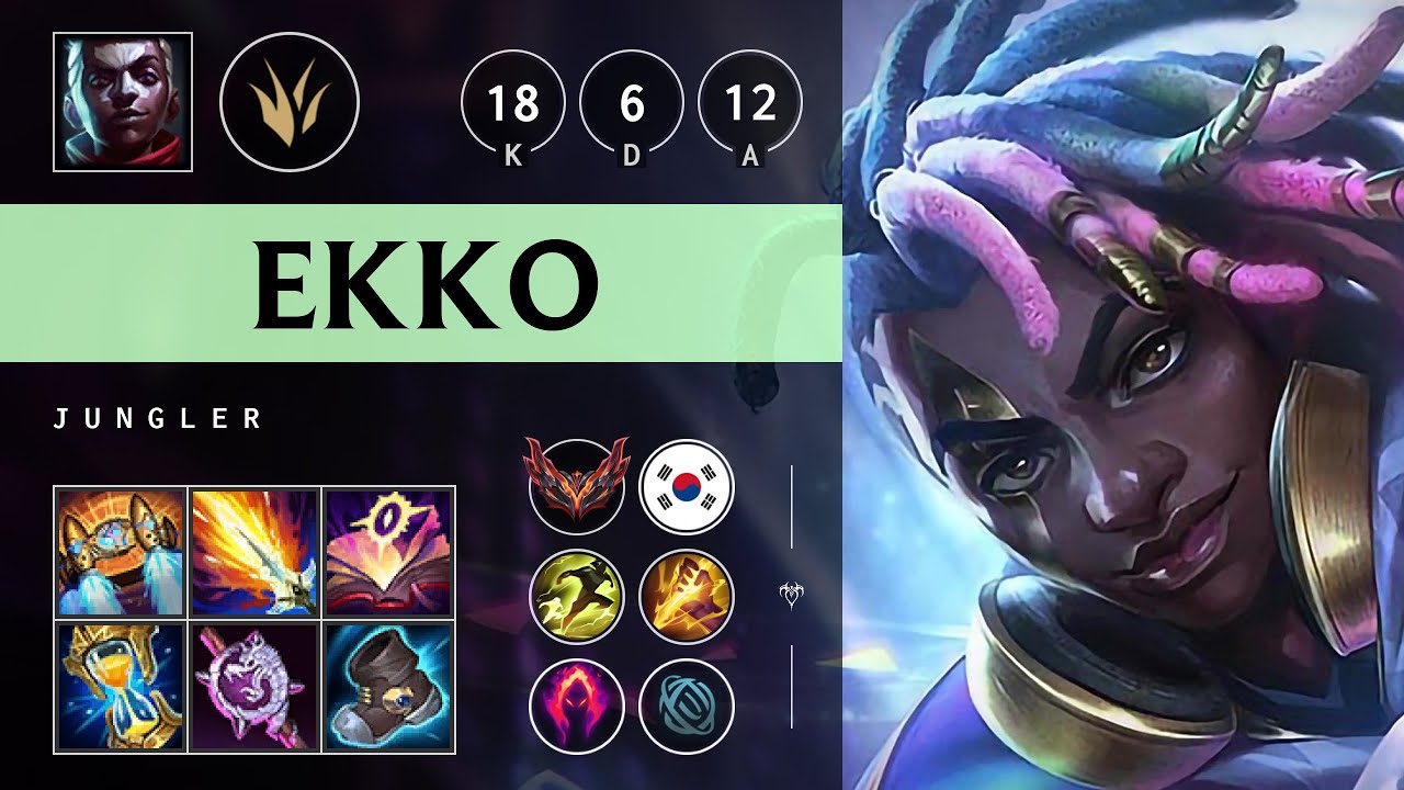 Ekko Jungle vs Pantheon - KR Grandmaster Patch 25.08