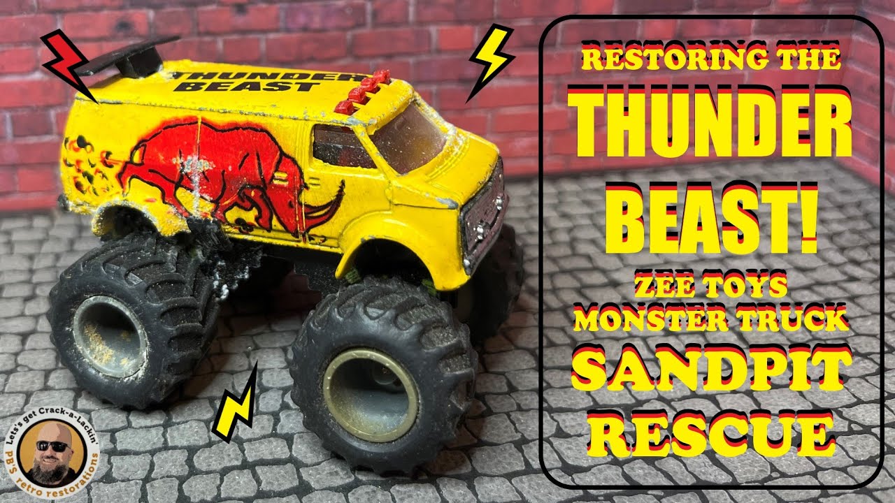 Zee Toys Renegade Chevy Monster Truck / Boogie Van - Retro Restorations - THUNDER BEAST!