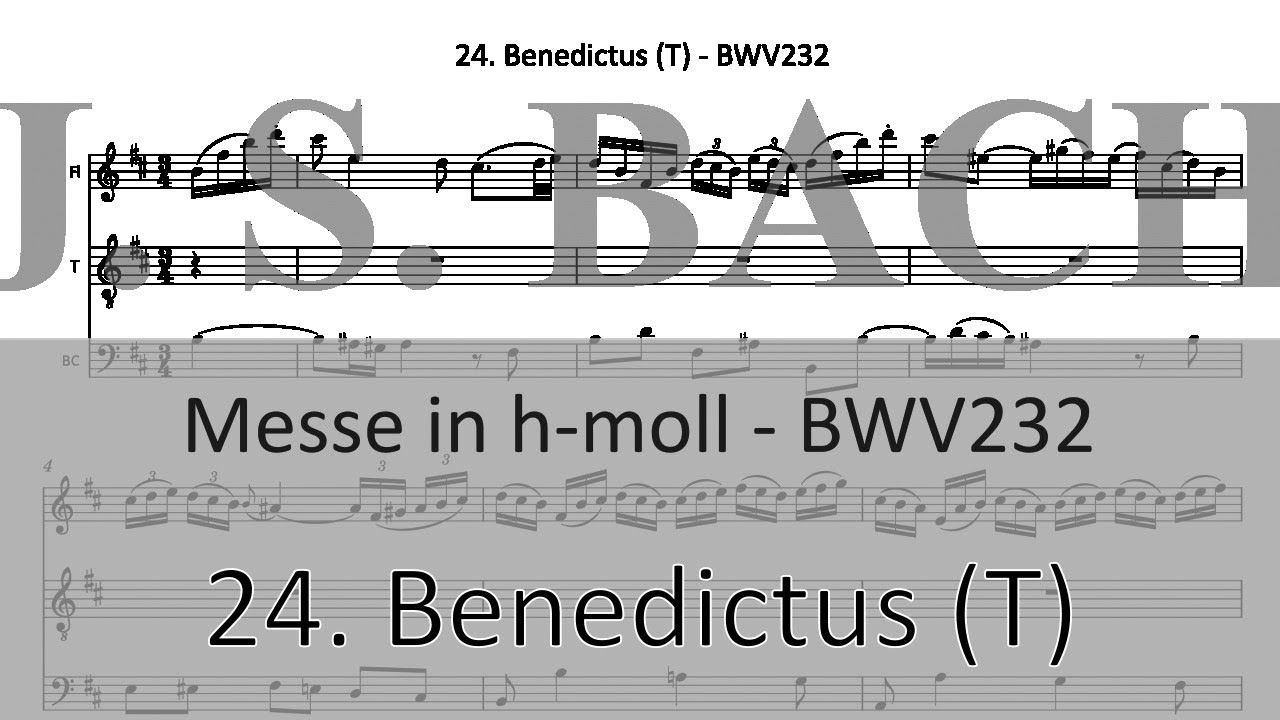 BWV232/24. Benedictus (T)