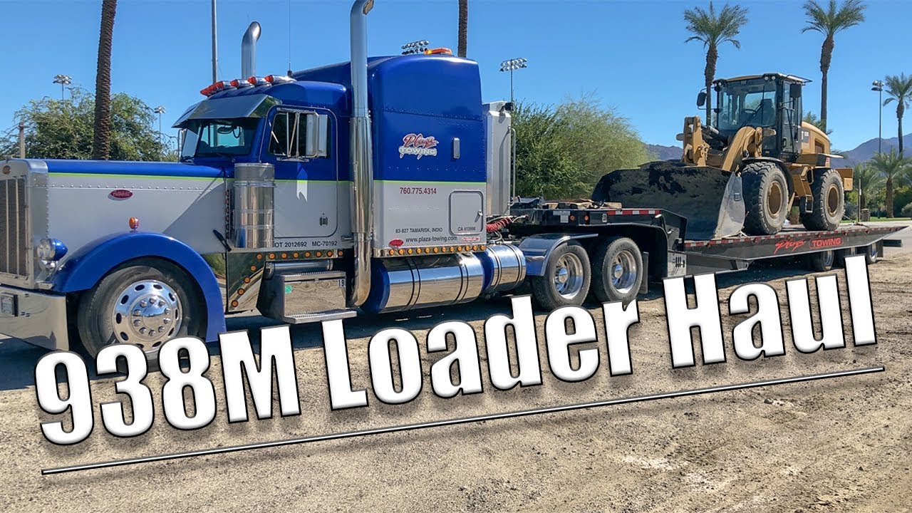 Hauling A Cat 938M Loader On 3 Axle Landoll
