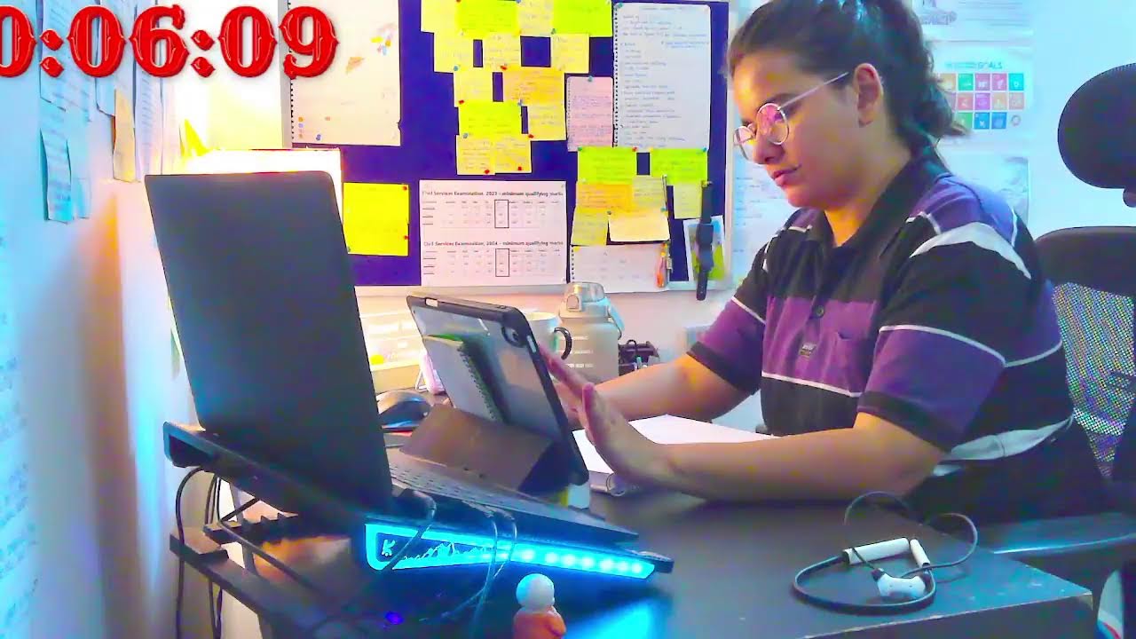 12 Hour Study With Me LIVE 🔴 | UPSC 2026 | Deep Focus (No Distractions) #upsc2027 #studywithme 