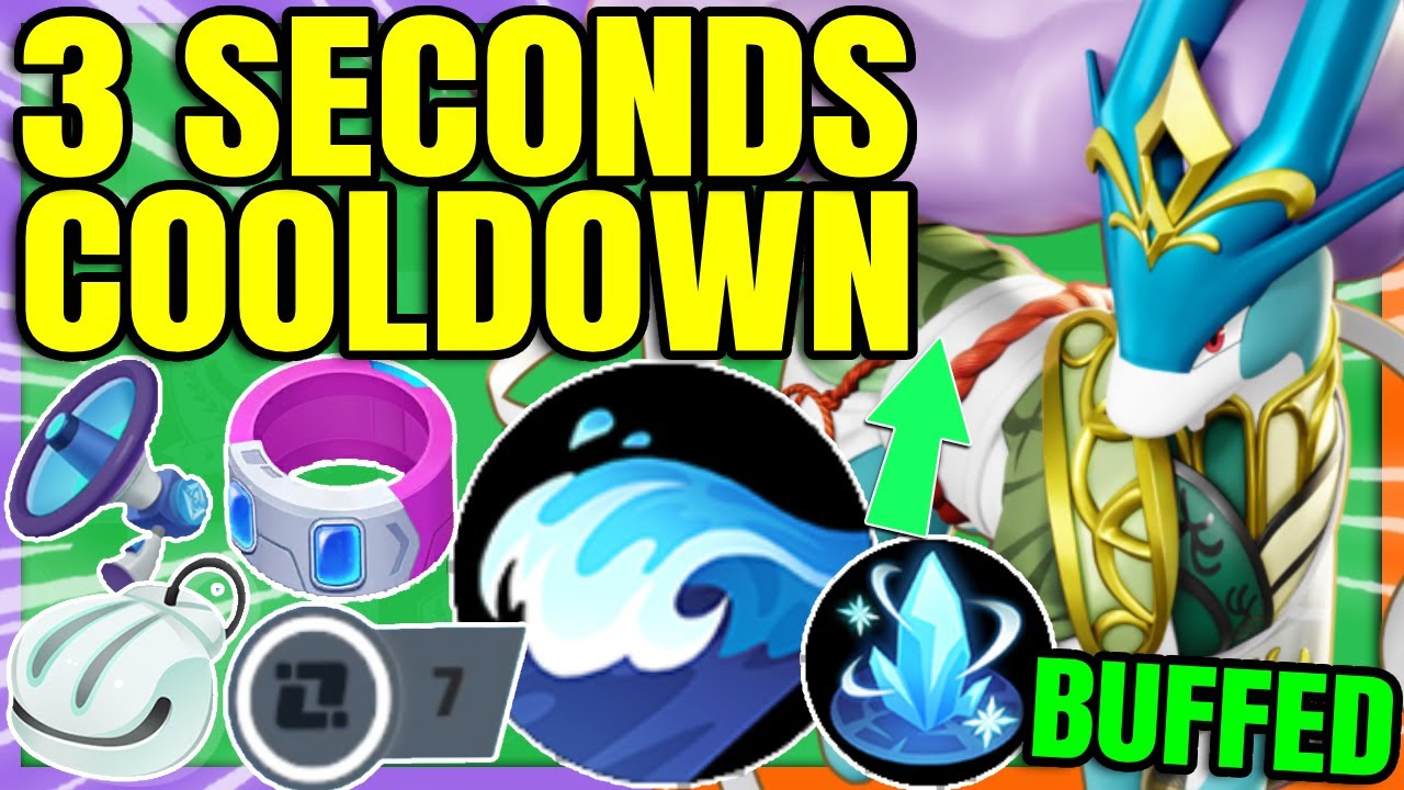 BUFFED SUICUNE with this COOLDOWN BUILD never stops Casting Moves | Pokemon Unite