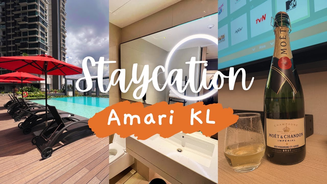 (VLOG) Staycation experience at Amari KL | Hotel Food | How to walk from Amari to Mid Valley City