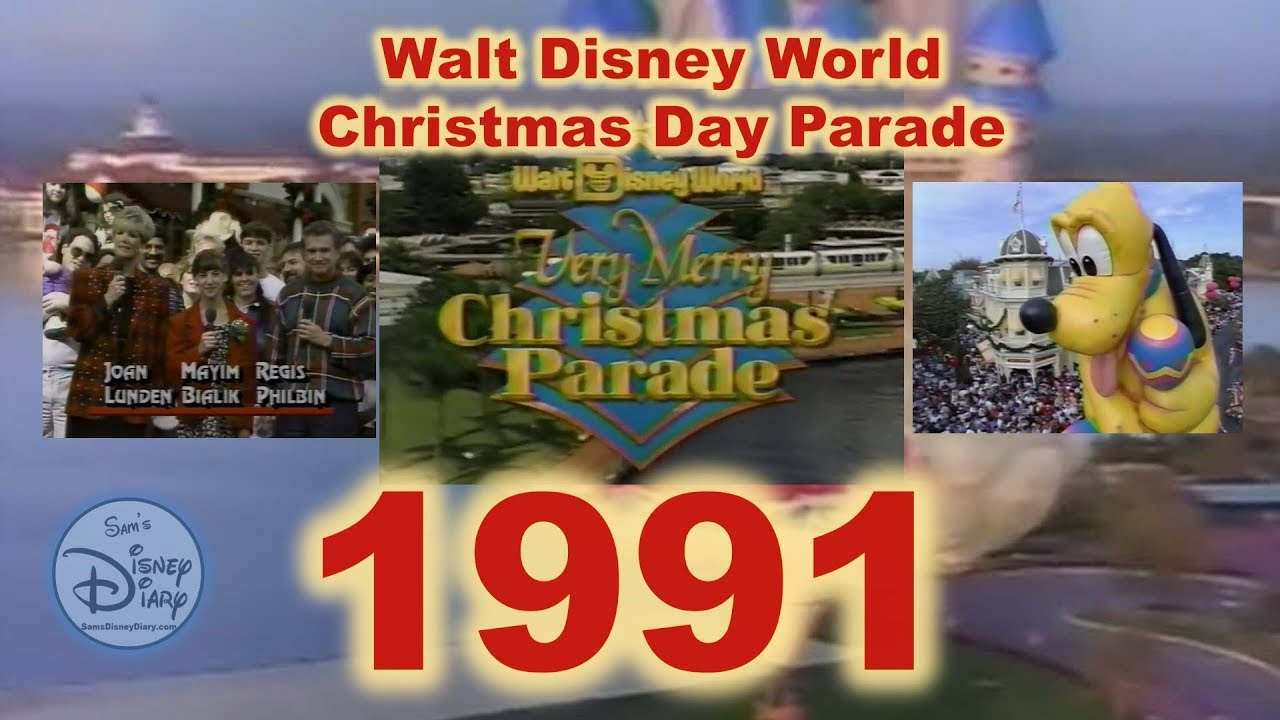 1991 Walt Disney World Christmas Day Parade | Joan Lunden | Regis Philbin | Mayim Bialik