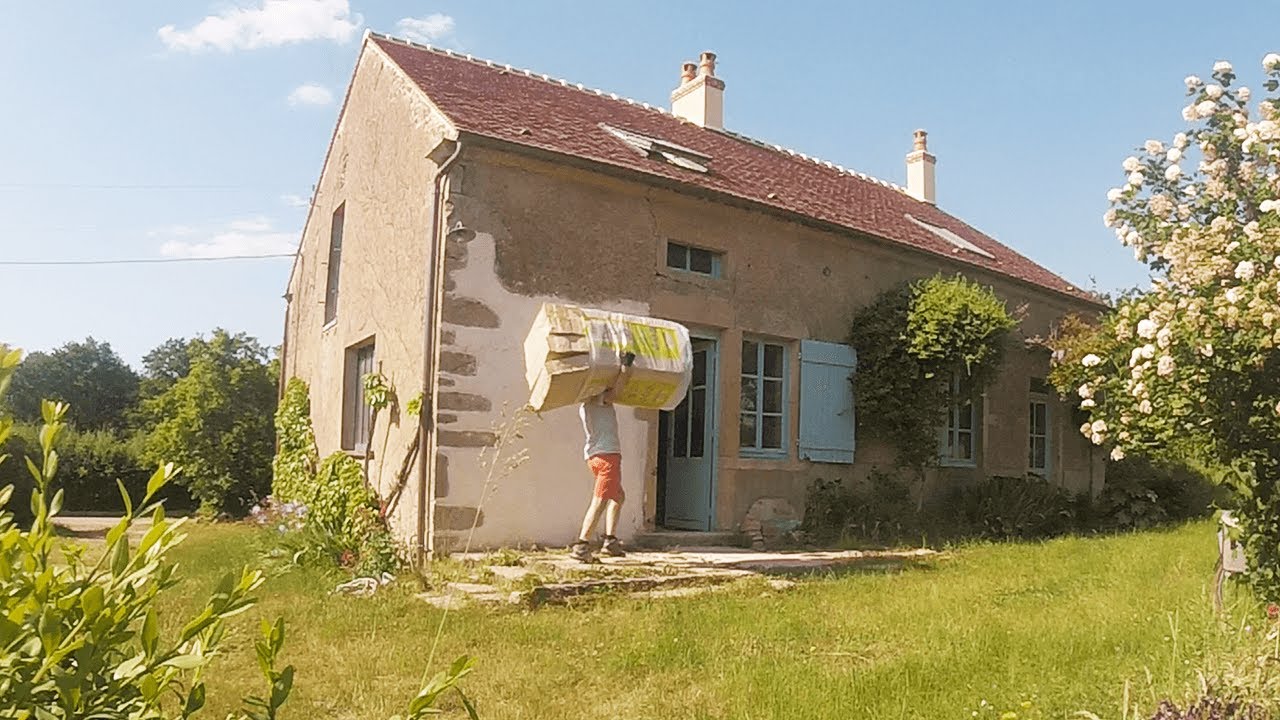 #59 : Isolation en laine de chanvre, les 3/4 des rampants de faits !