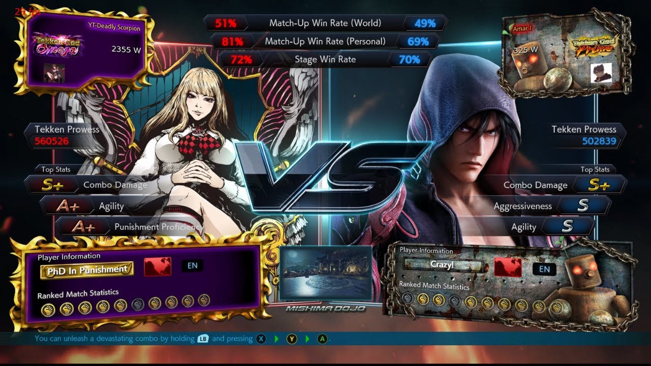 Deadly Scorpion (Lili) vs Amar J (Jin) | Ranked Match | Tekken