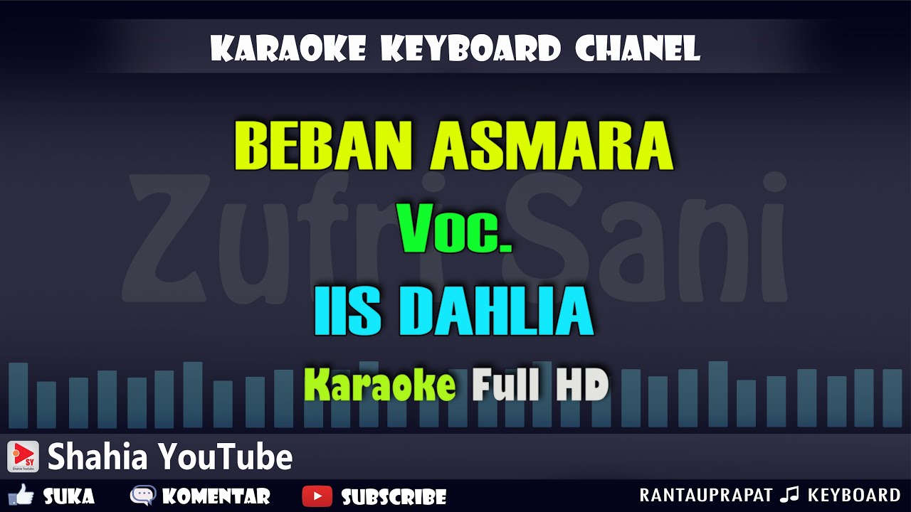 BEBAN ASMARA VOC. IIS DAHLIA | KARAOKE | SHAHIA YOUTUBE