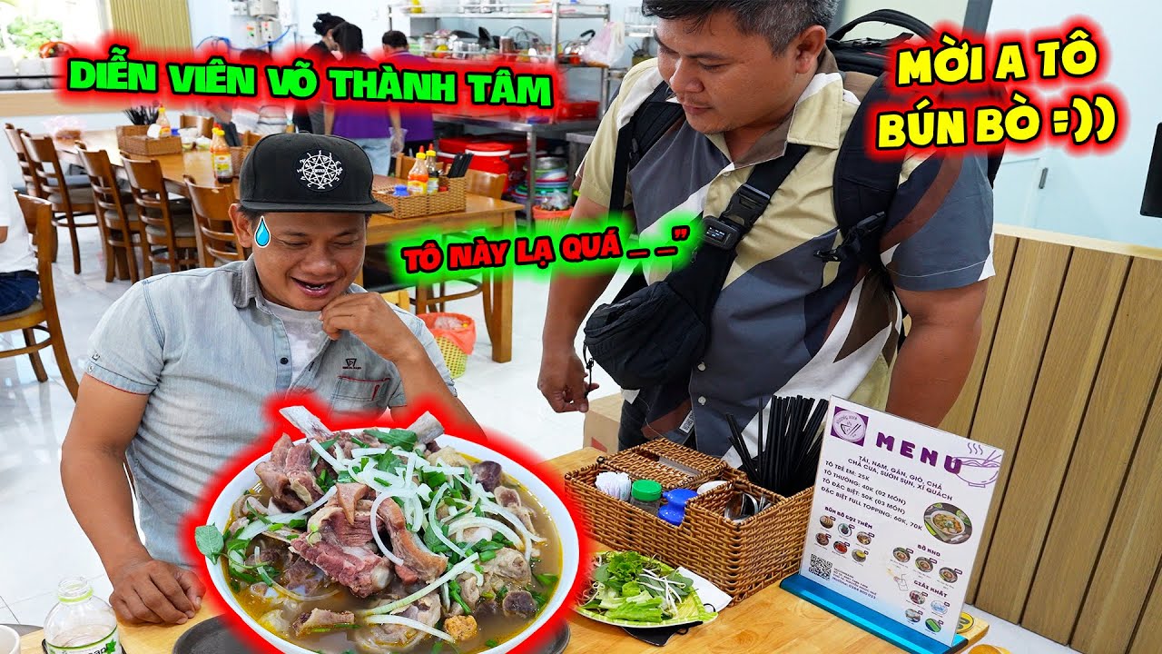 Bất Ngờ Diễn Viên Võ Thành Tâm Được Võ Sư Lộc Mời Ăn 1 Tô BÚN BÒ Hương Xưa SIÊU Đặc Biệt.
