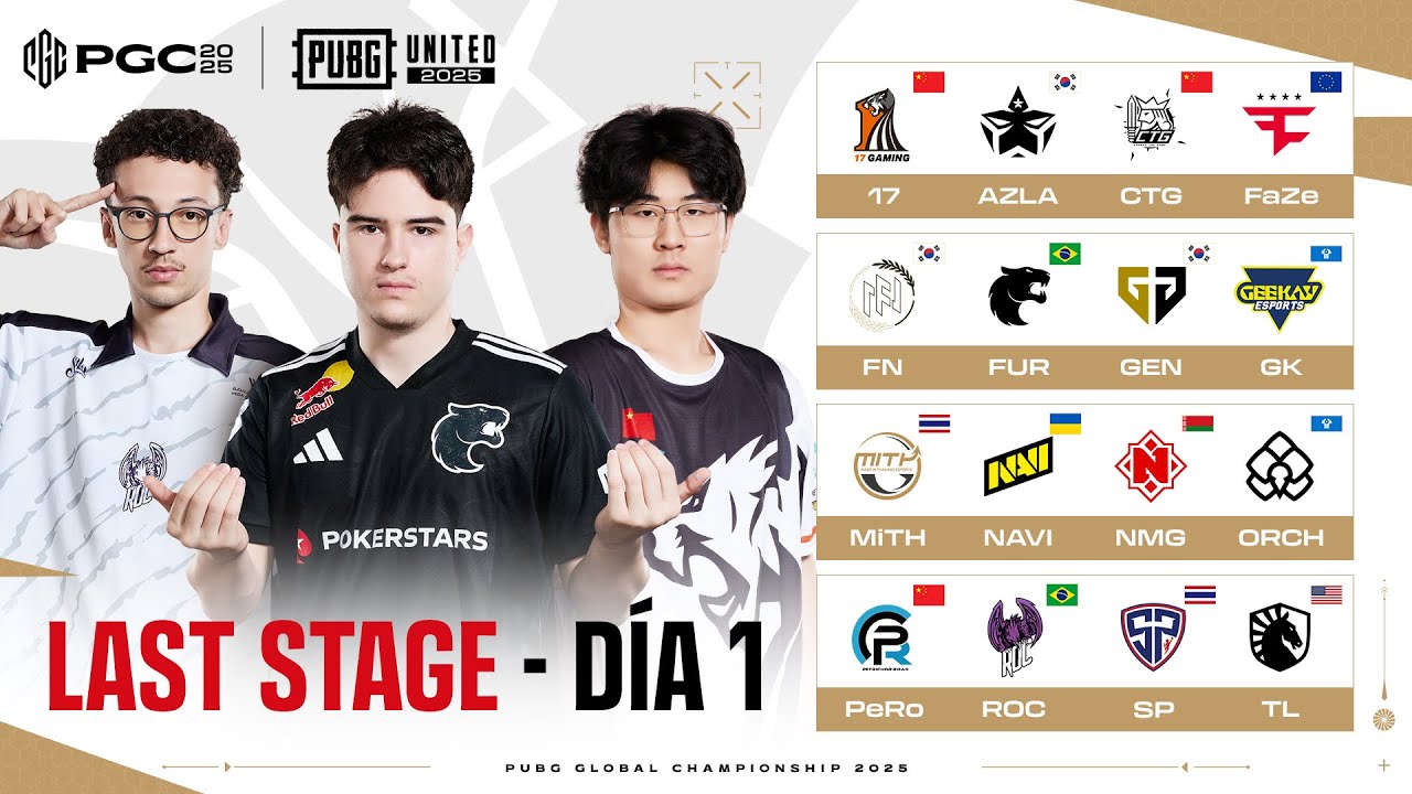 PUBG Global Championship Last Stage DÍA 1