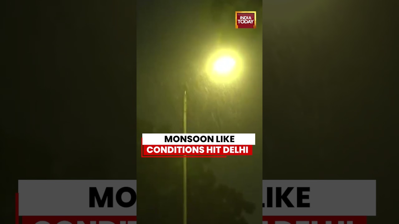 Delhi Rain Brings Relief from Heat | Showers Lash Several Parts of National Capital
