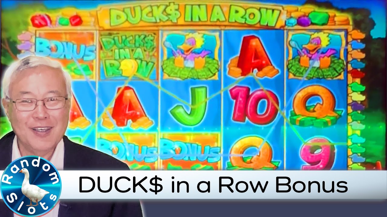 Duck$ in a Row Slot Machine Good Bonus