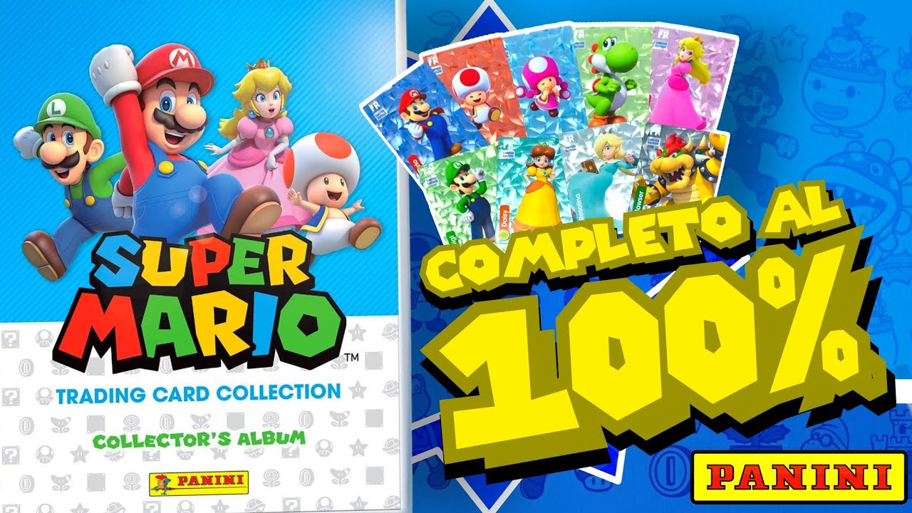 Completé el ÁLBUM de TARJETAS PANINI de SUPER MARIO BROS