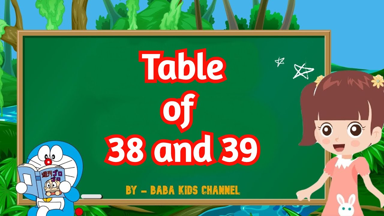 Table of 38 and 39 | Table of 38 | Table of 39 | 38 and 39 table | 38 aur 39 ka table | 38 39 Pahada