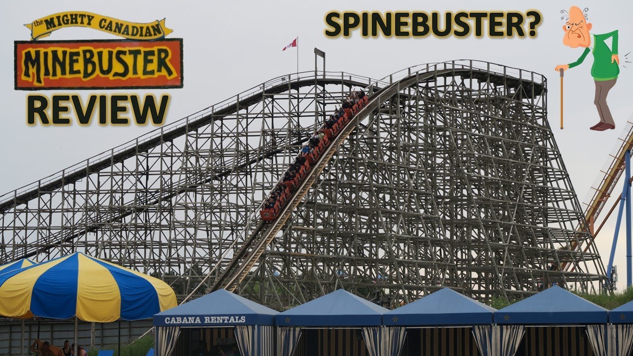 Обзор Mighty Canadian Minebuster, деревянная горка Canada's Wonderland | Spinebuster?