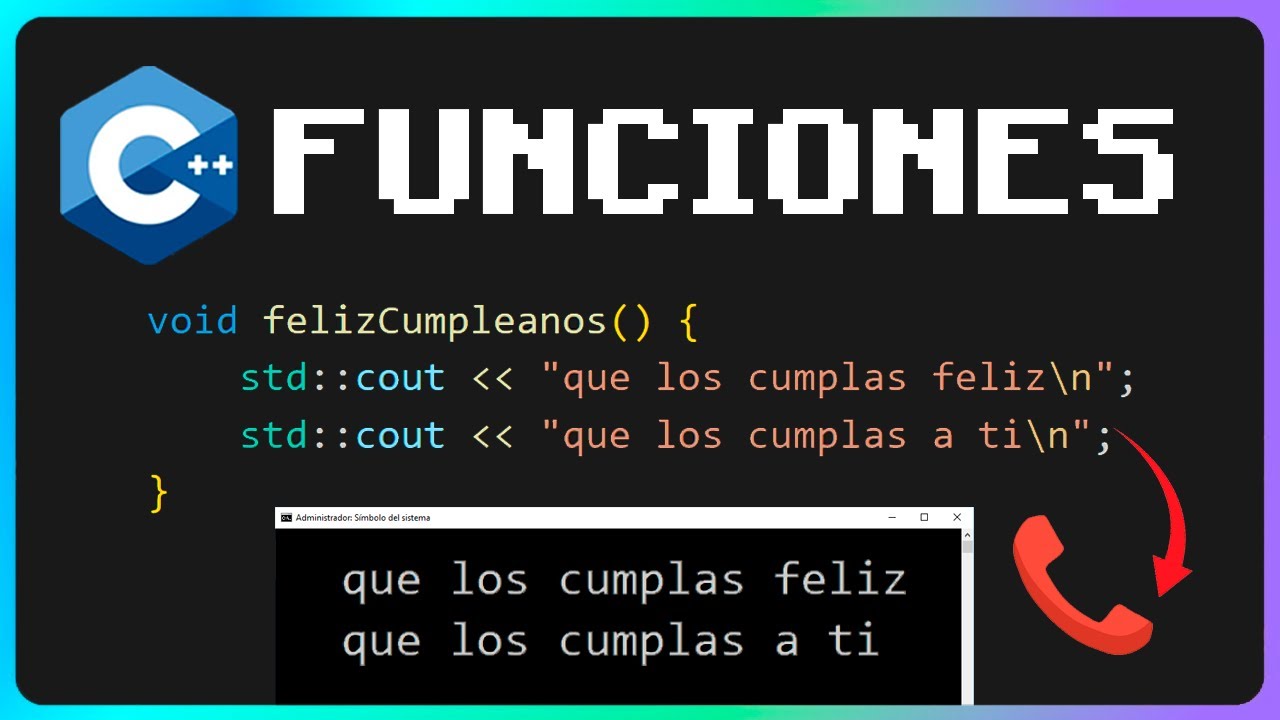 📌 Funciones en C++ 👈😉 – (Como declarar y llamar funciones) | Curso de C++ 📞 #28