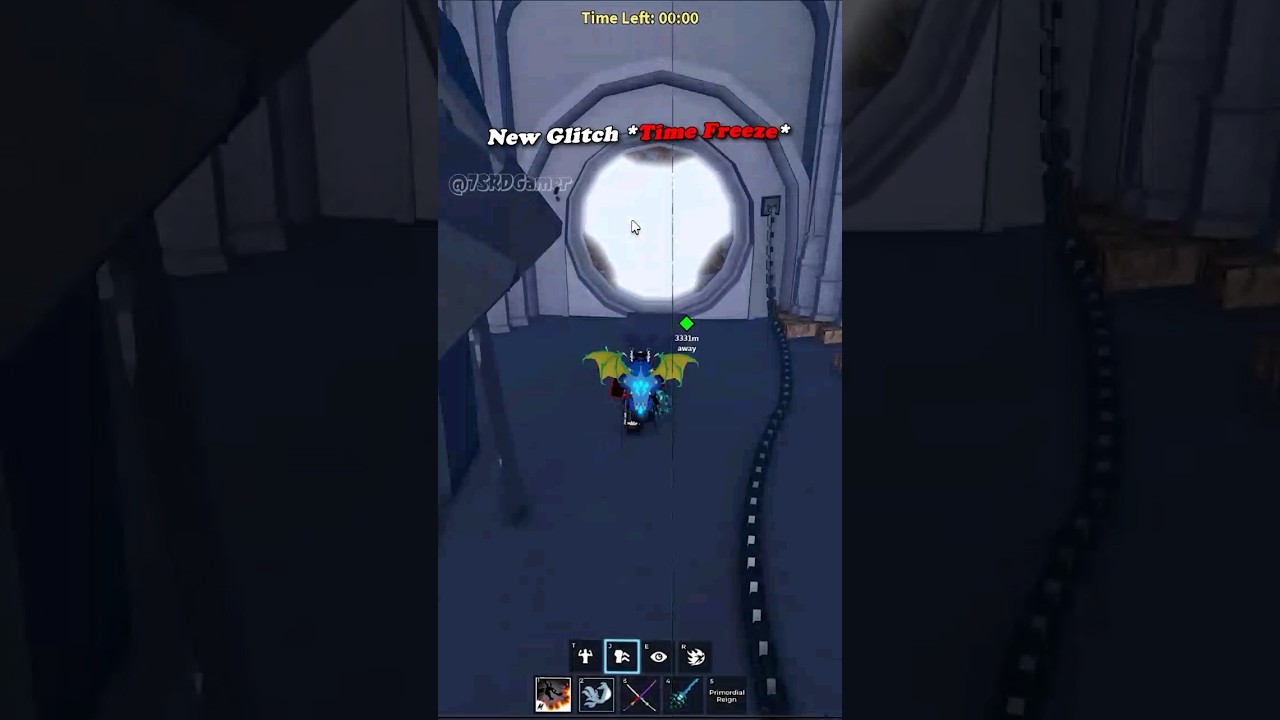*Time Freeze* New Glitch Draco v4 Trail 🔥 #bloxfruits #roblox #robloxedit #onepiece #memes #shorts