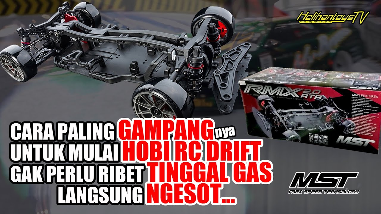 CARA PALING GAMPANG UNTUK MULAI HOBI RC DRIFT GAK PERLU RIBET TINGGAL GAS LANGSUNG NGESOT...