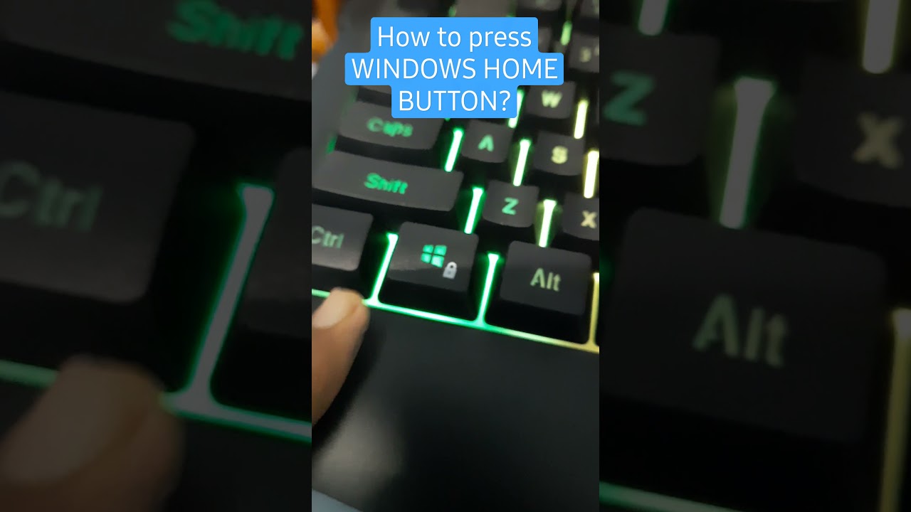 how to press WINDOWS HOME BUTTON?