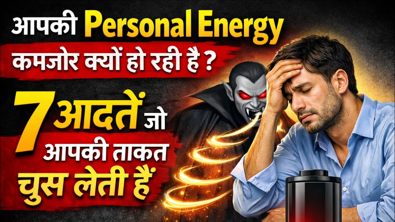 Why is your personal energy waning? 7 habits that sap your energy.