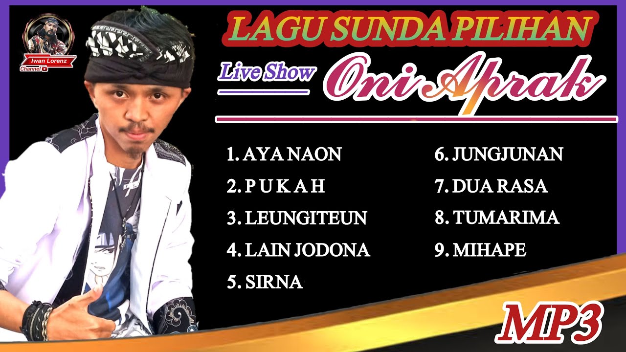 MP3 ONI APRAK LAGU SUNDA PILIHAN || TEMAN BEKERJA, NGOPI & SANTAI