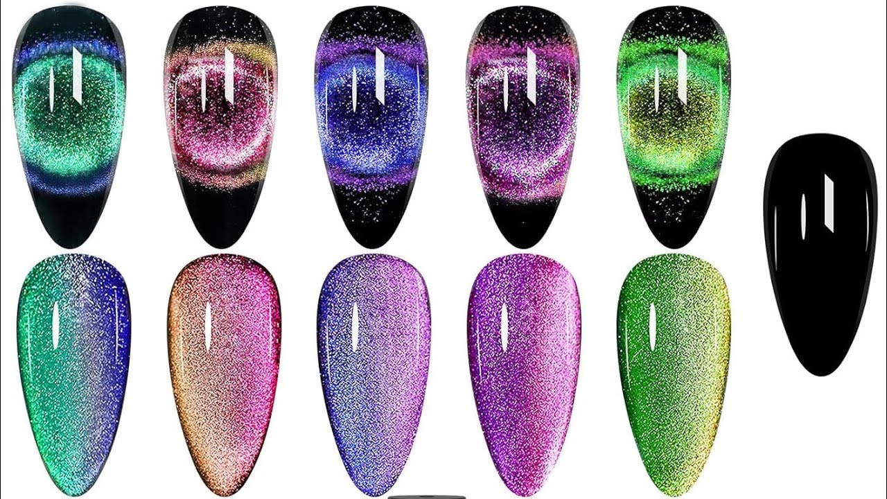 MIZHSE 9D Cat Eye Gel Polish Set – Magical Galaxy Nails at Home