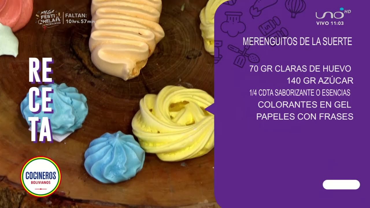 Merenguitos de la suerte - Cocinero Alejandro Serrate