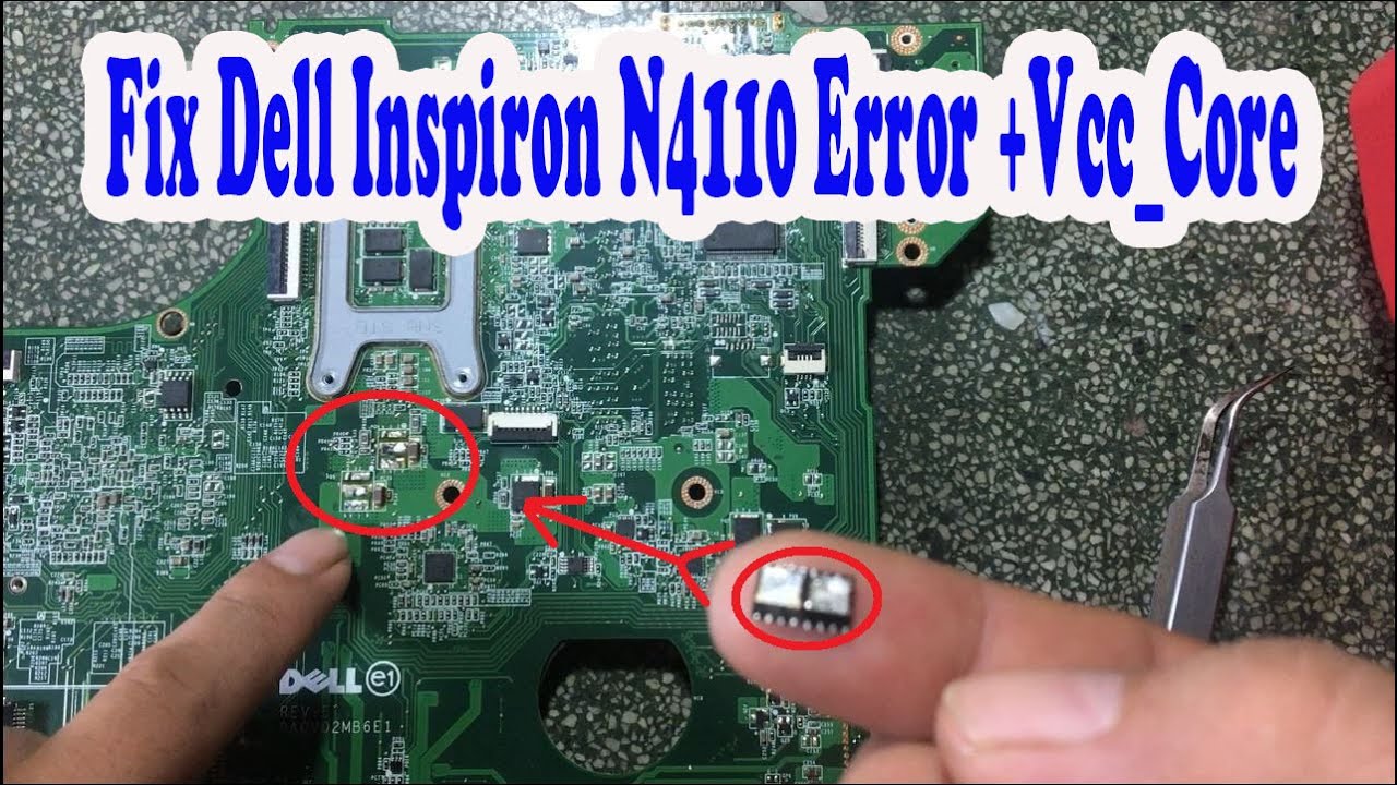 Laptop Dell Inspiron N4110 Error +Vcc_Core