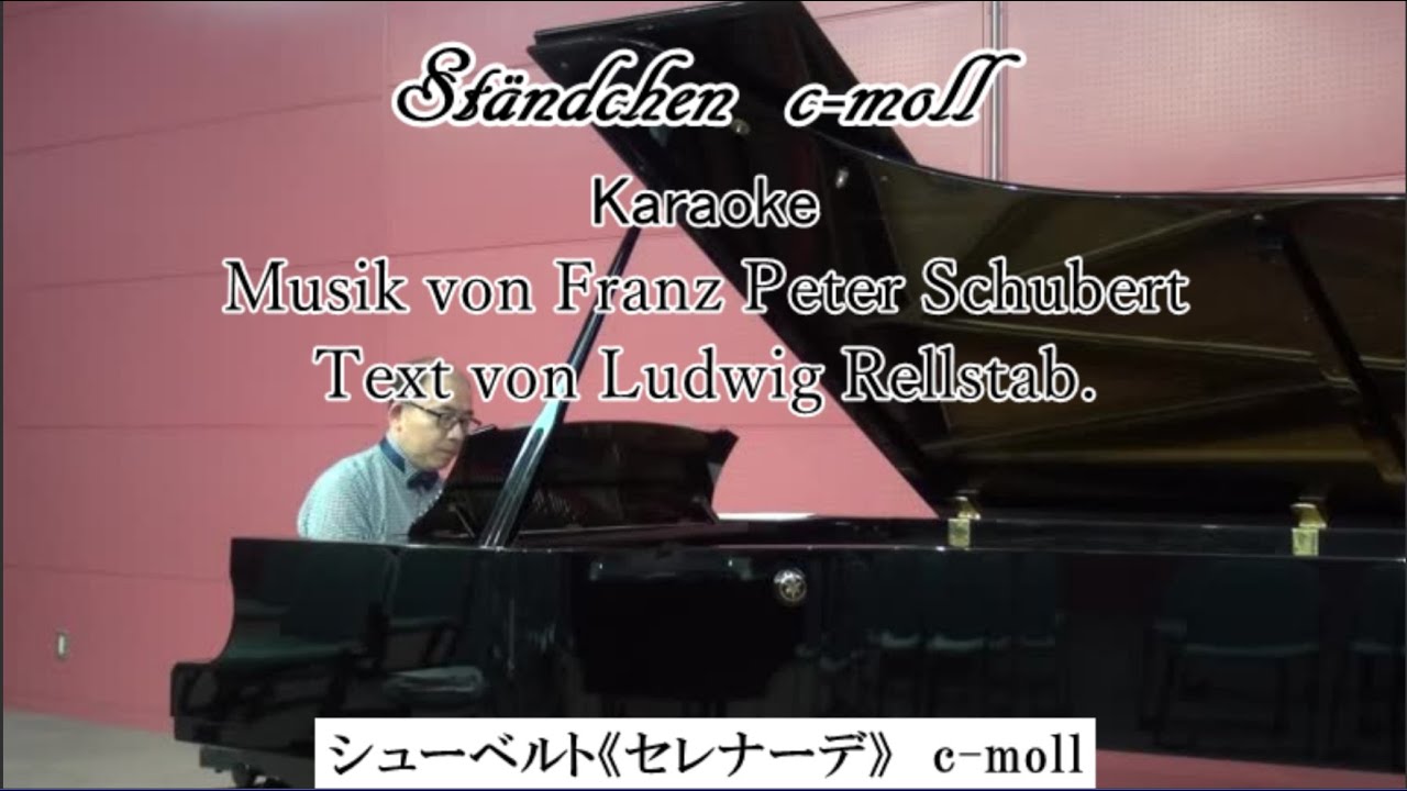 F.Schubert  《Ständchen》 c-moll Karaoke