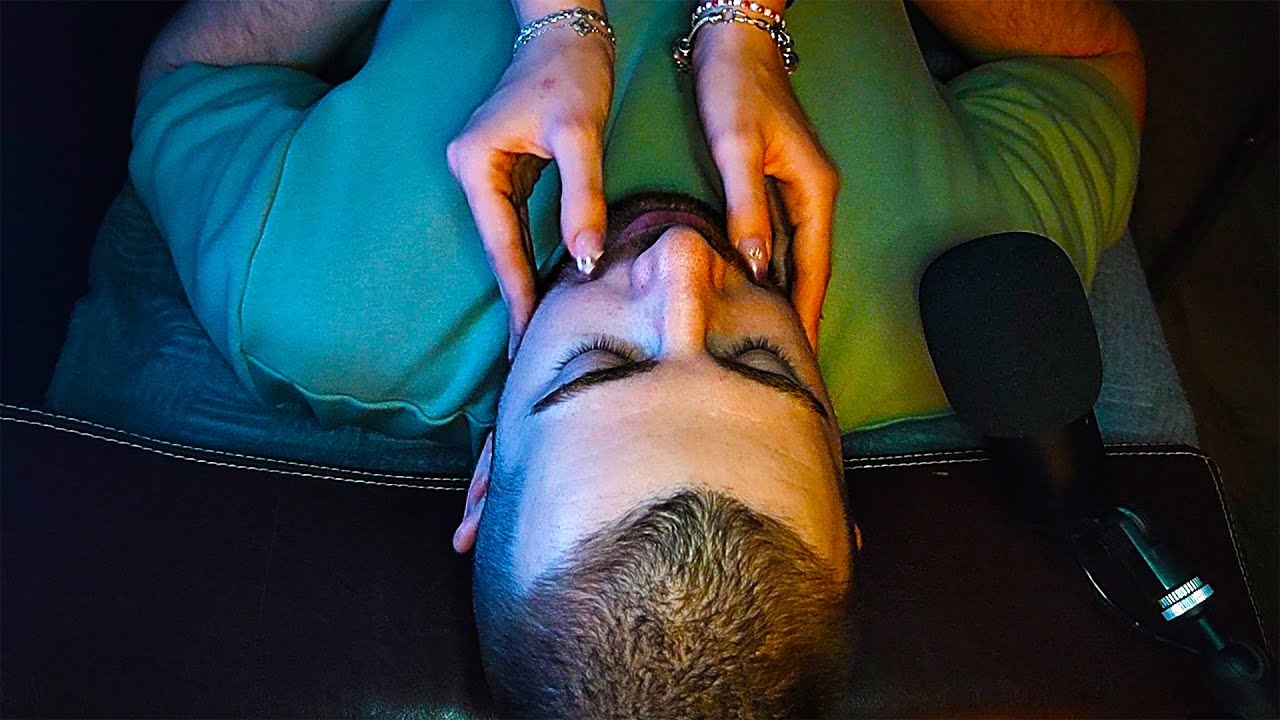 Beard Scratching ASMR with Nails & Brush for Relaxation & Sleep | No Talking
