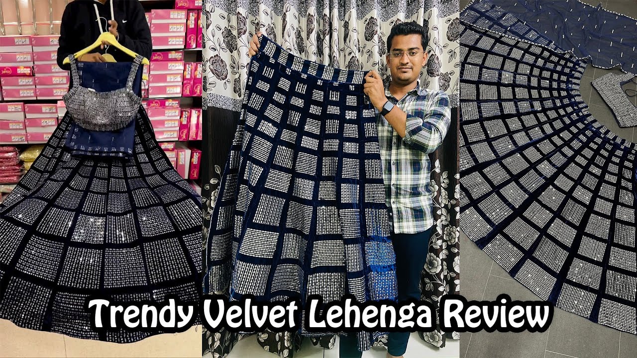 Most Trending Velvet Lehenga Review 😍 || lehenga haul under 2499 || Online Lehenga Review 2023
