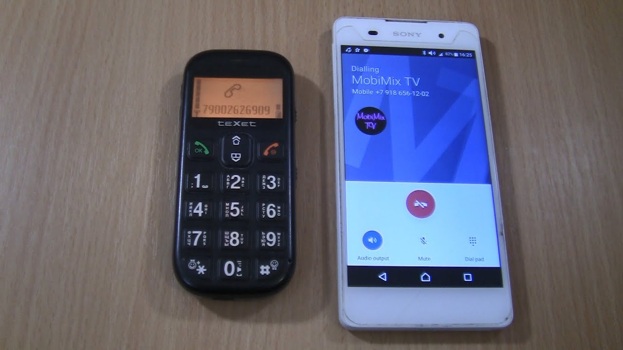 Incoming call & Outgoing call at the Same Time  Texet 111 +Sony Xperia E5