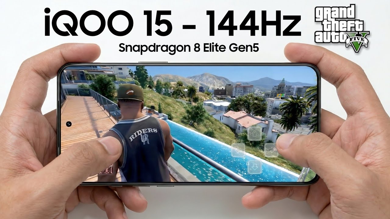 iQOO 15 GTA V Gaming Test | PubG, Genshin Impact, Valorant Mobile! 144Hz Gaming?
