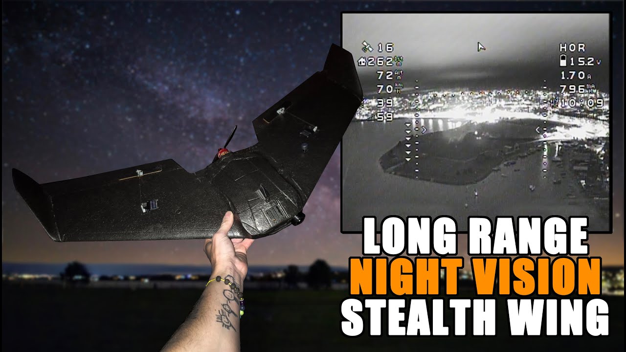 🛩️ AtomRC Theer + CaddxFPV Infra - Night Vision Stealth Wing PT1