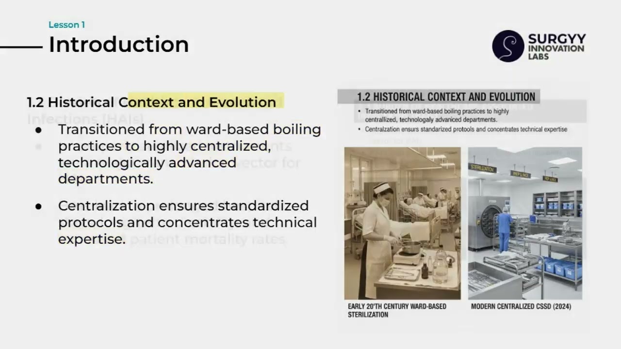 Lesson 1 | Introduction CSSD & Infection Control | Sterilization, CSSD Basics & Instrument Handling