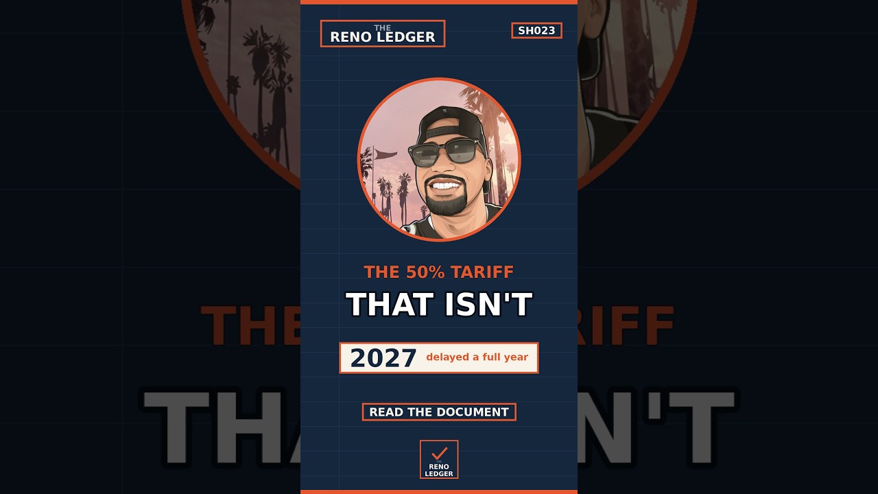 The 50% Cabinet Tariff That Isn't (Read the Document)