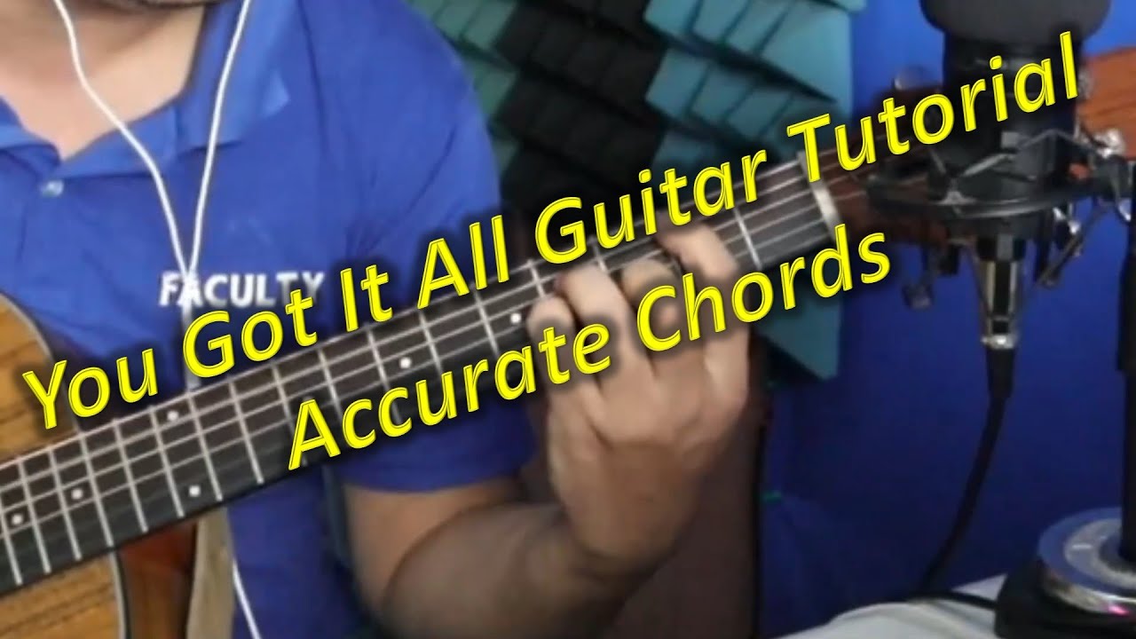 How To Play You Got It All By The Jets Guitar Tutorial Accurate Chords