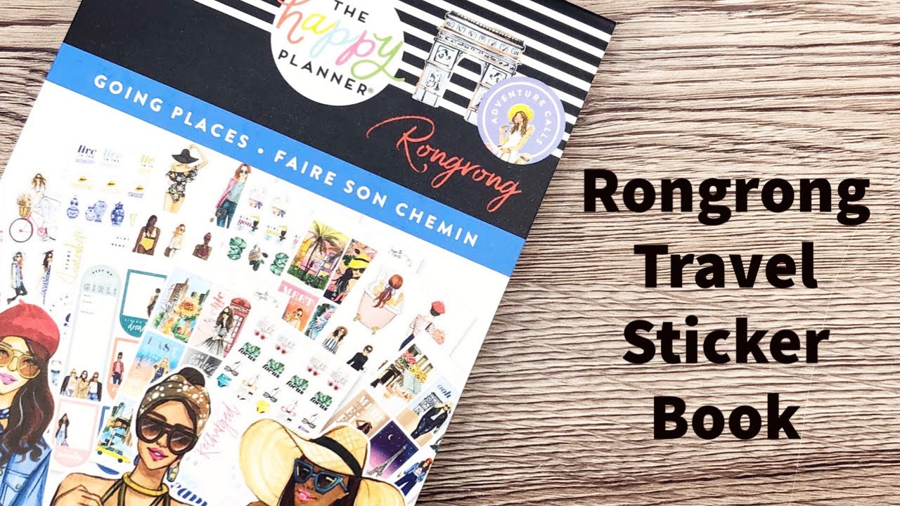 NEW Happy Planner Rongrong Going Places Sticker Book // Travel Stickers