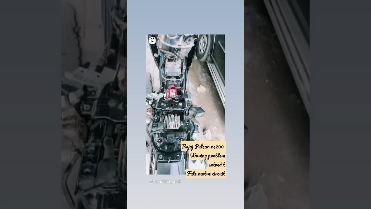 Bajaj Pulsar rs 200 wiring fuel motor circuit