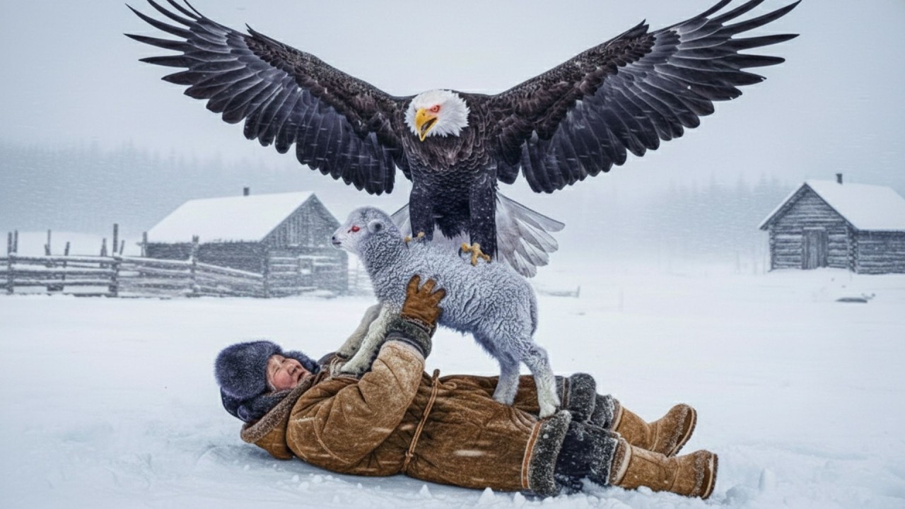 SHE SHIELDED A LAMB… THEN AN EAGLE SWOOPED IN | SURVIVING –71°C YAKUTIA