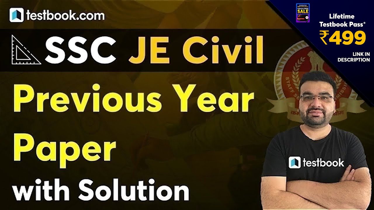 SSC JE Civil Engineering Previous Papers | SSC JE Question Paper 2019 Solved