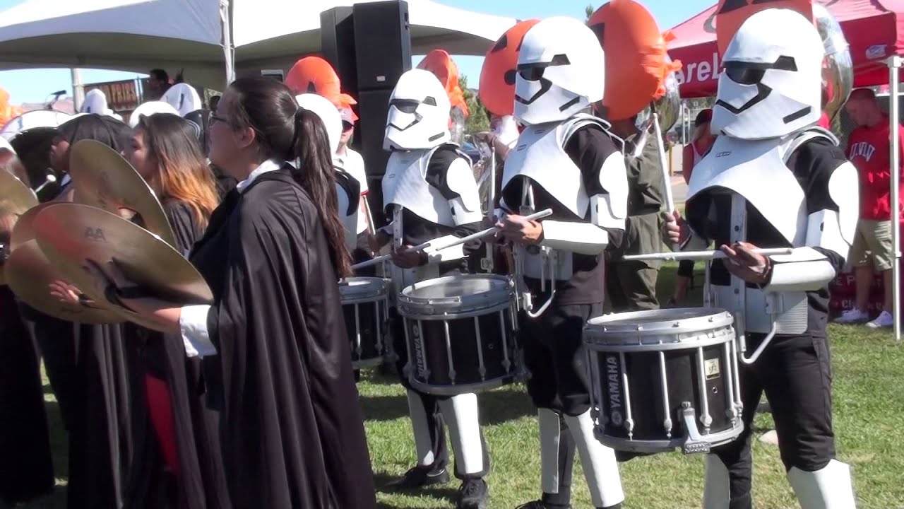 UNLV Drumline - Storm Troopers run through full routine - FUN!!