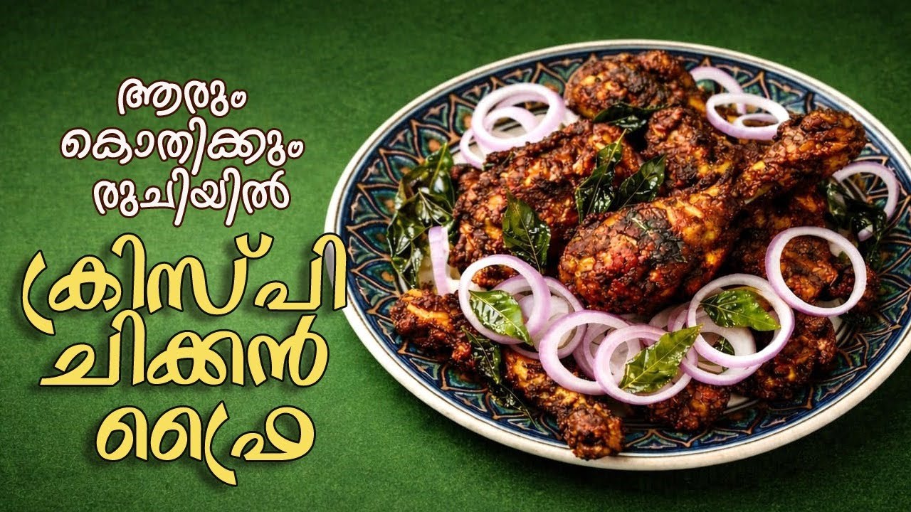 എളുപ്പത്തിൽ തയ്യാറാക്കാം ക്രിസ്പി ചിക്കൻ ഫ്രൈ | Chicken Fry Recipe in Malayalam| Bindu Radhakrishnan