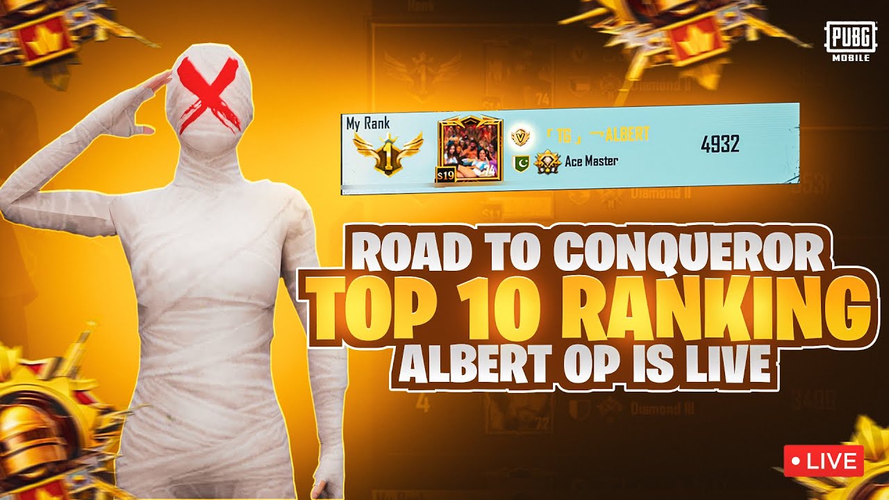 CONQUEROR DONE ROAD TO TOP 100🥵 | ALBERT oP IS LIVE!