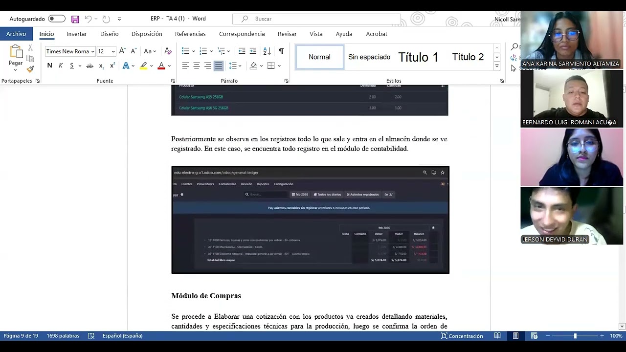 ERP Odoo - creación de la empresa y el uso de los módulos de compras, ventas e inventario