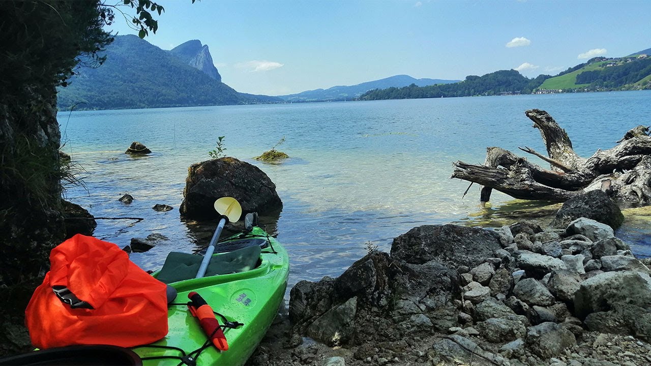 Día de Kayak en el lago de la luna